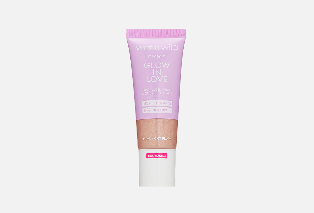 Изображение товара Жидкий хайлайтер Wet n Wild Glow in love radiance liquid шампань 20 мл