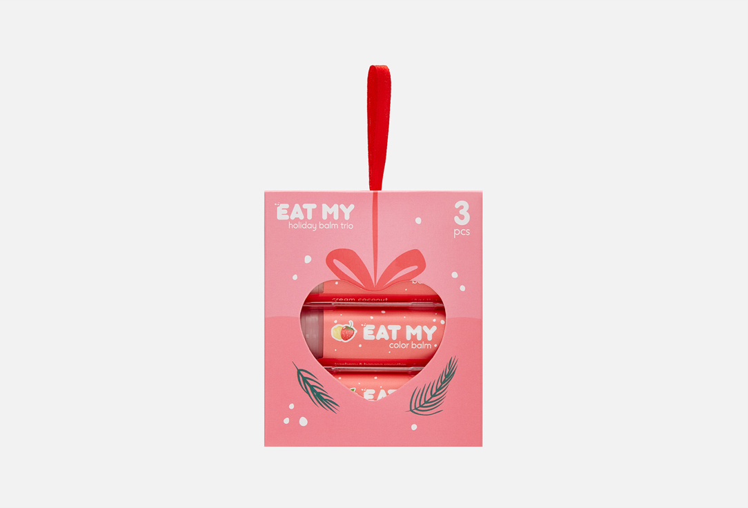набор бальзамов для губ EAT MY Snowy tenderness 3 шт