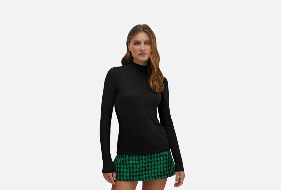 Изображение товара Женская водолазка из хлопка с эластаном MiNiMi Fresh Nero