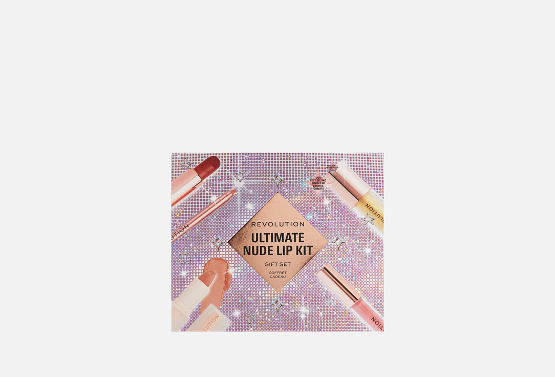Подарочный набор MAKEUP REVOLUTION Ultimate Nude Lip Kit 6 шт