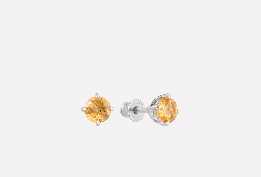 Изображение товара Серьги серебряные The Reason с натуральным цитрином