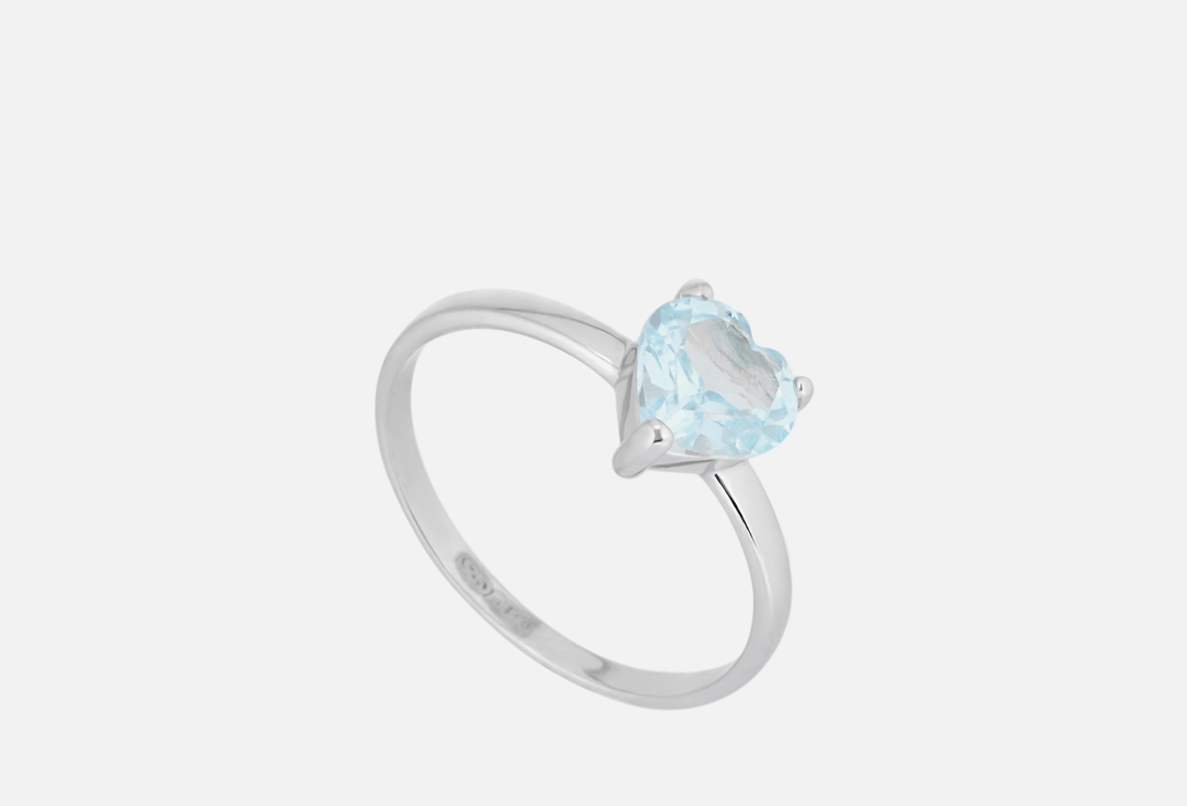 Кольцо серебряное THE REASON Heart with blue topaz elite 16 мл