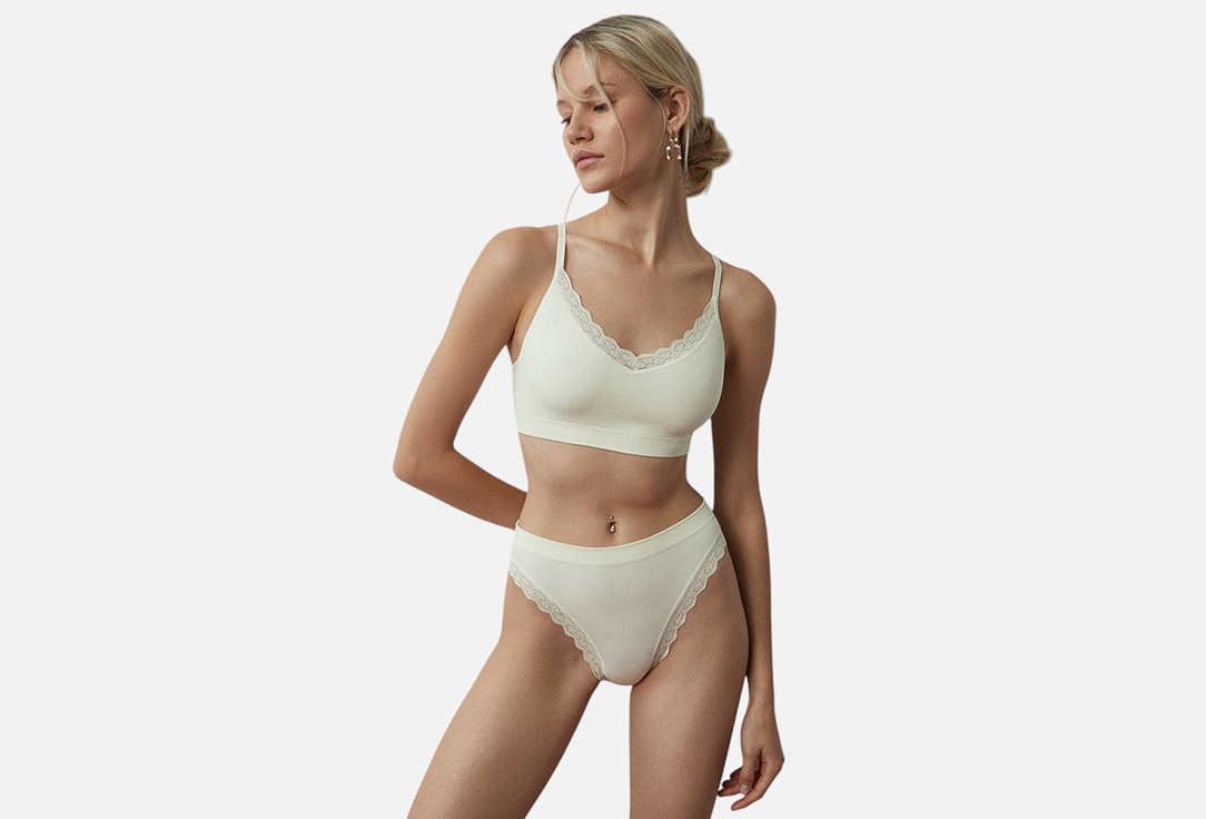 Топ-бра на тонких бретелях MINIMI French Chic Avorio XS-S мл
