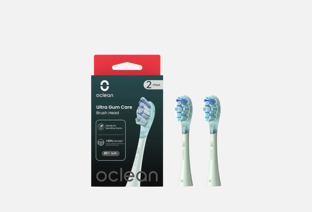Изображение товара Насадки для зубных щеток Oclean Ultra UG01 мягкие и плотные, 2 шт