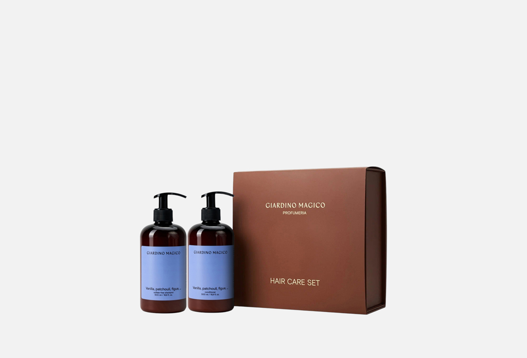 Подарочный набор для ухода за волосами GIARDINO MAGICO Vanilla, patchouli, figue 2 шт