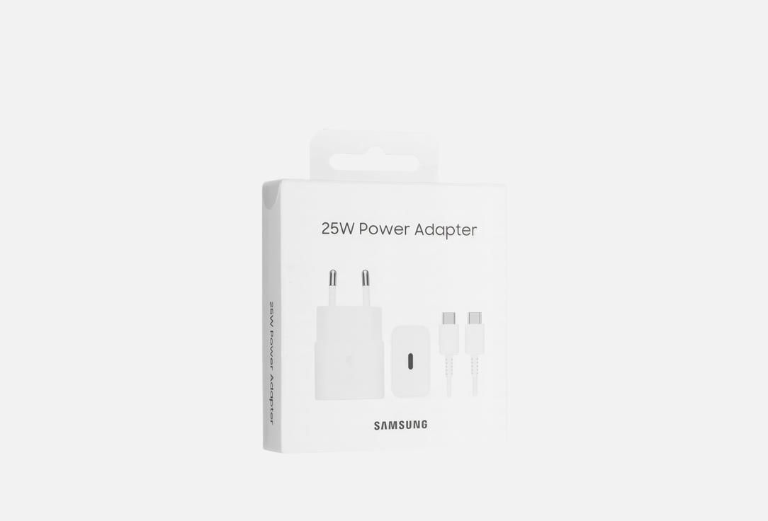 Изображение товара Сетевое зарядное устройство SAMSUNG 25W Type-C White + cable