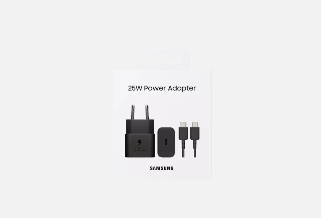 

Сетевое зарядное устройство SAMSUNG, 25W Type-C Black+cable 1 шт