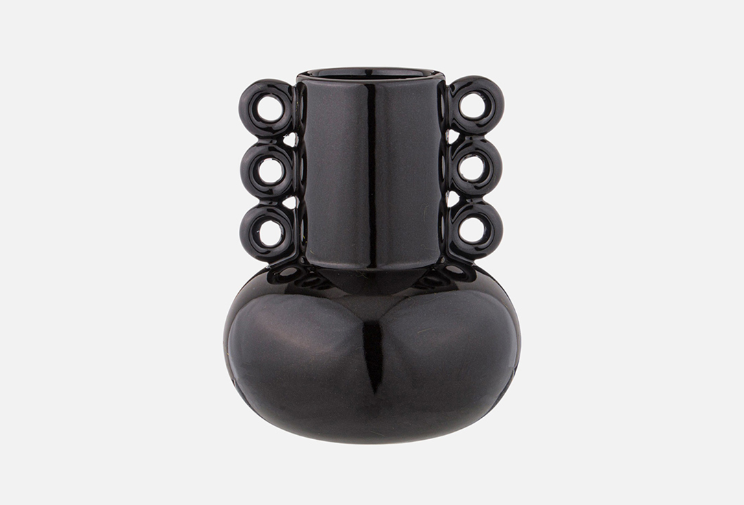 Изображение товара Декоративная интерьерная керамическая ваза Bronco 15,5*15,5*18,5 для сухоцветов и цветов