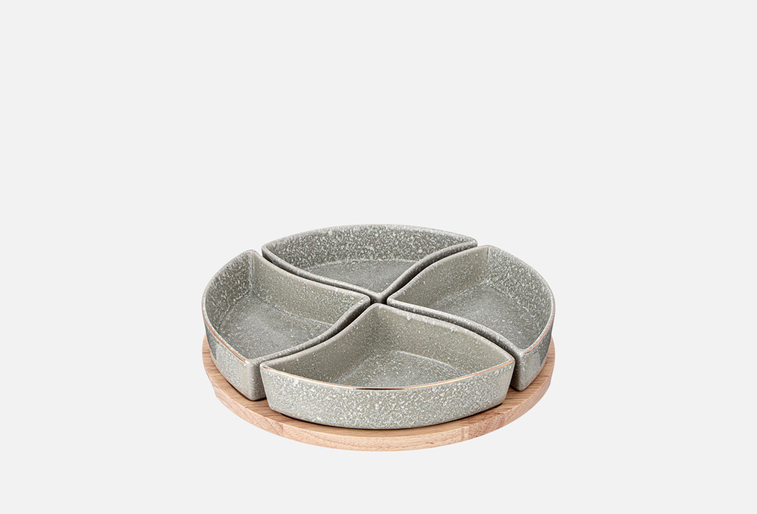 Изображение товара МЕНАЖНИЦА Lefard НА ДЕРЕВЯННОЙ ПОДСТАВКЕ, GRAIN, МЯТНАЯ, 26,7 СМ