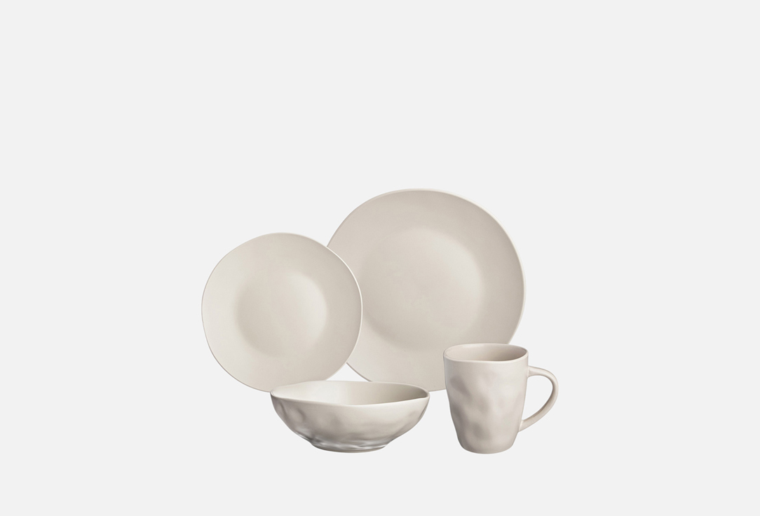 Изображение товара Набор посуды обеденный SHADOW BRONCO 16 предметов бежевый керамика