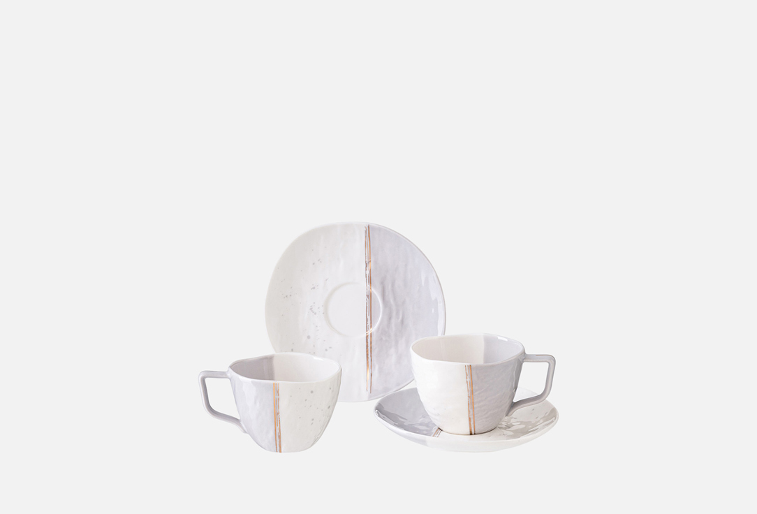 Изображение товара Элегантный чайный набор Lefard GREY из фарфора для сервировки