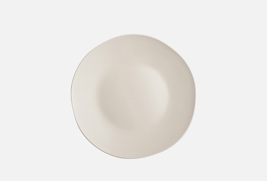 Изображение товара Тарелка закусочная керамическая Bronco SHADOW 20,5 см бежевый дизайн