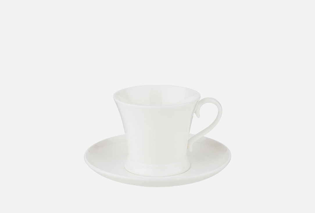 Изображение товара Чайная пара Lefard SILK из костяного фарфора 220 мл белая