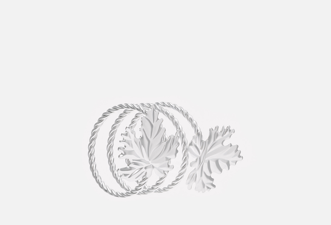 Изображение товара Кольцо для салфетки Sima-Land Лист 10х4,5 металликовое стальное