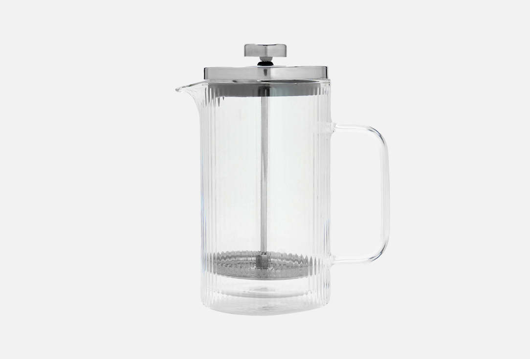 Изображение товара Френч-пресс Regent inox FRANCO для чая и кофе 600 мл боросиликатное стекло нержавеющая сталь