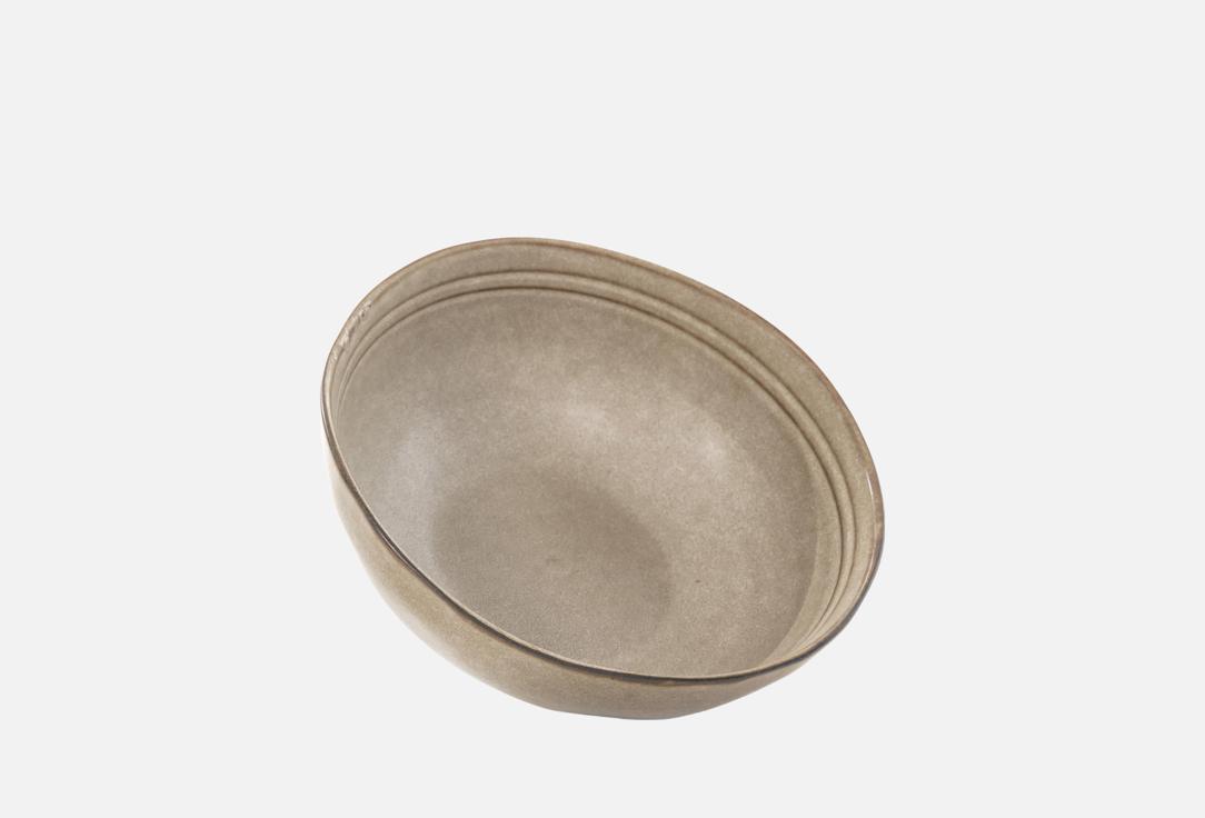 

тарелка глубокая SAMOLD, Коричневый, JENNIPHER, матовый графит, 17 см 17 см