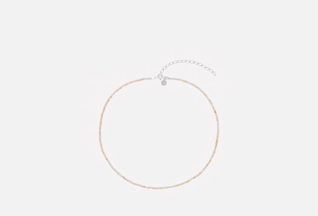 Изображение товара Серебряное колье LOVEMIRRO Nude opal 925 пробы регулируемое