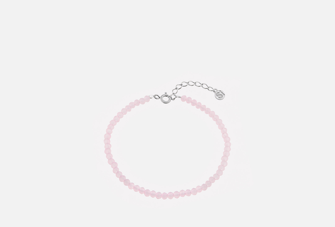 Изображение товара Браслет серебряный the Si rose quartz