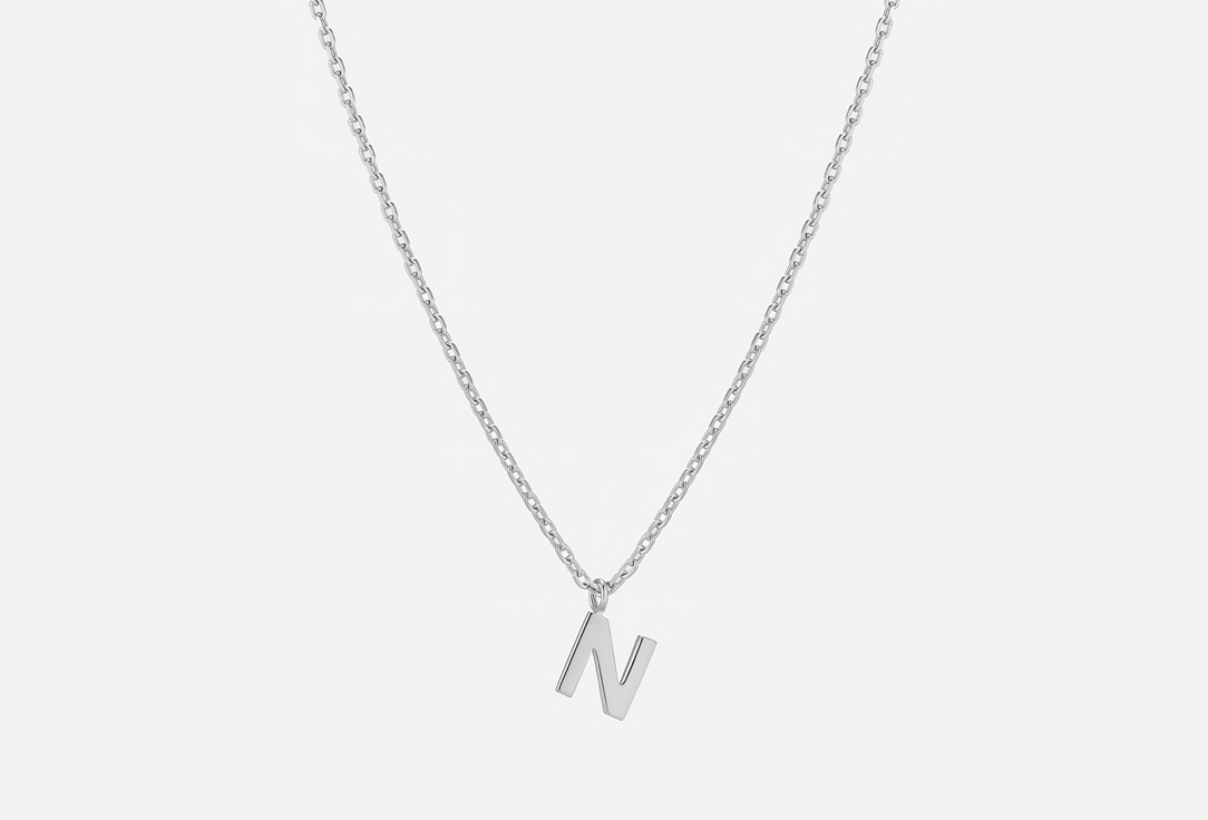 Изображение товара Колье серебряное the Si letter N