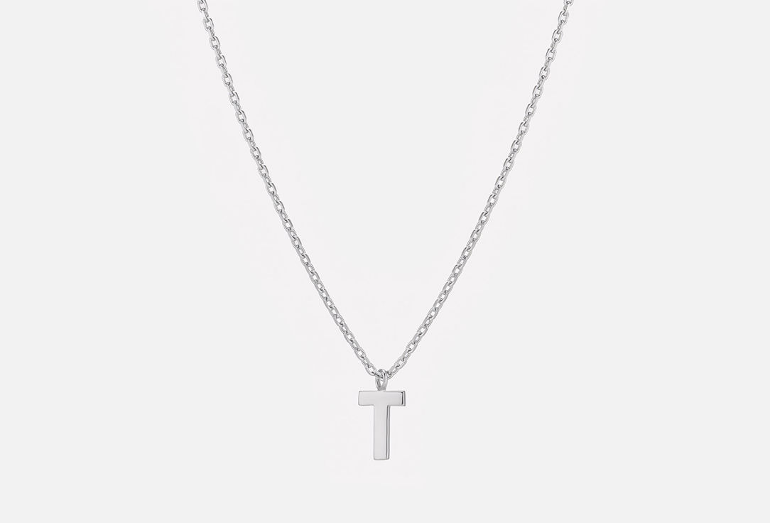 Изображение товара Колье серебряное the Si letter T