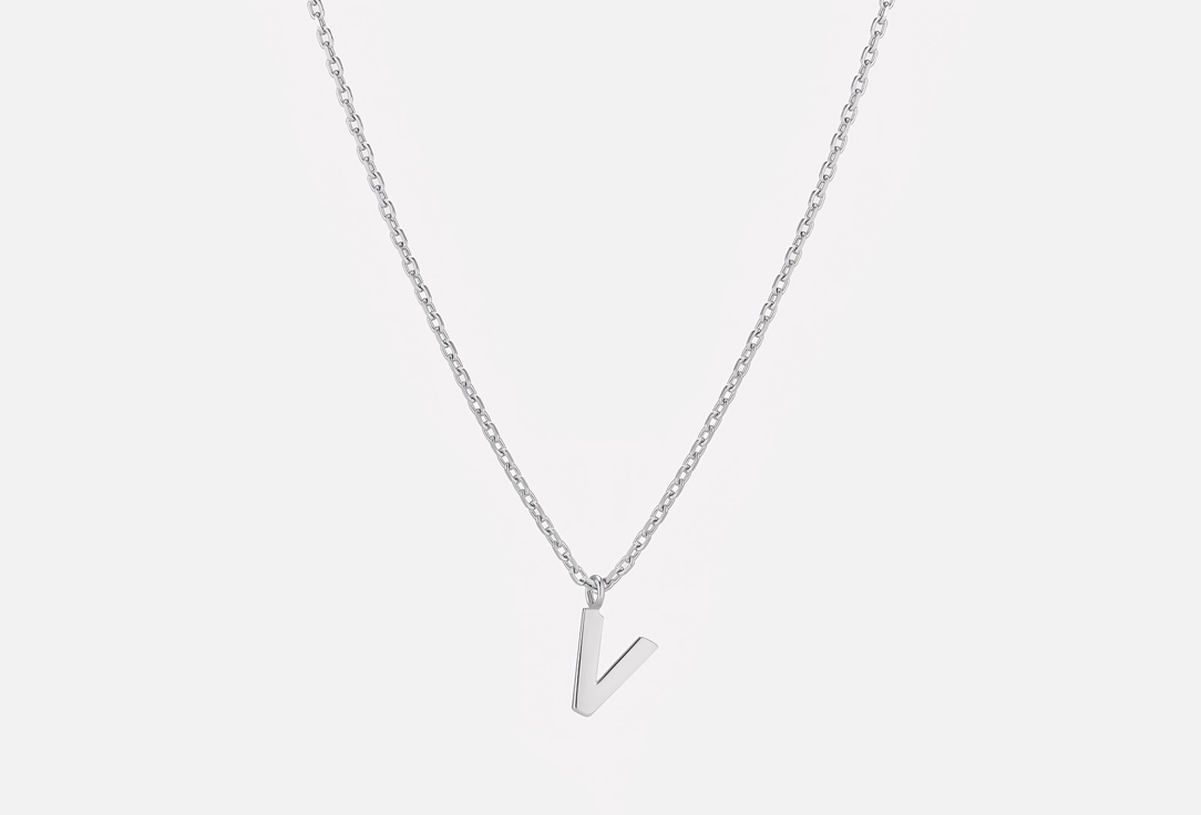 Колье серебряное THE SI Letter V 1 шт