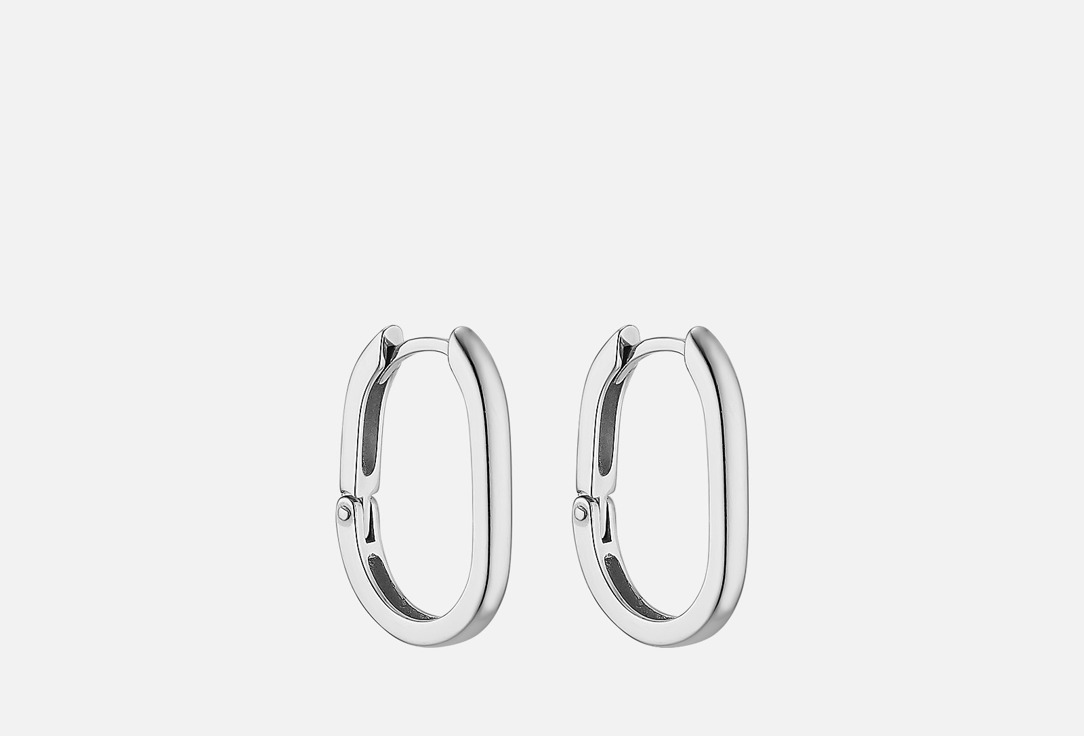 Изображение товара Серебряные серьги the Si Base 2 см с английской застежкой для женщин