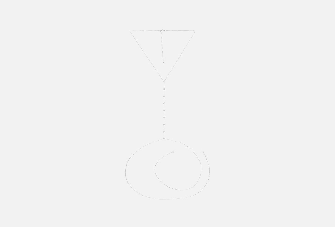 

Цепочка на тело серебряная THE SI, Body Chain 1 шт