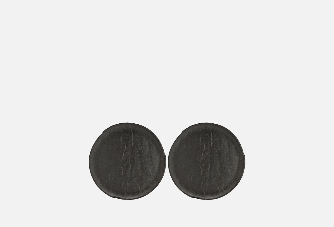 Изображение товара Круглое блюдо Wilmax SLATESTONE 30,5 см черное фарфор микроволновка и посудомойка