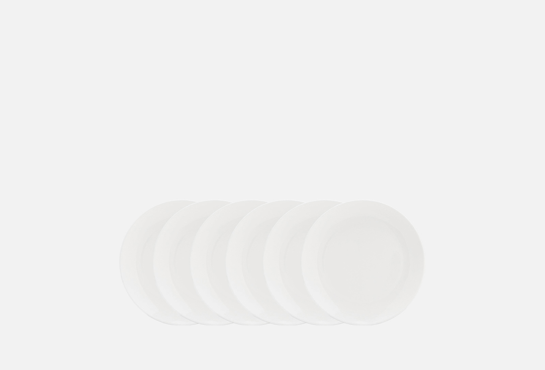 

Набор обеденных тарелок WILMAX, Белый, OLIVIA PRO, 23 см 23 см