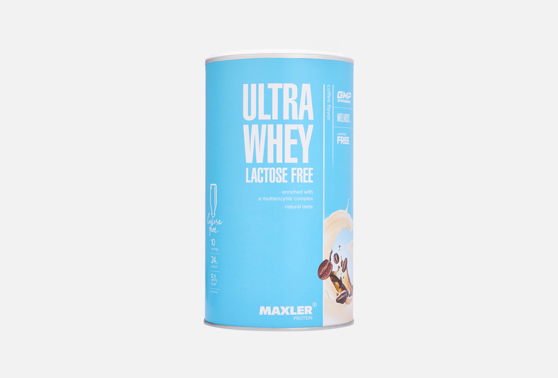 Изображение товара Maxler Lactose Free Coffee сывороточный протеин 300 г безлактозный для набора мышечной массы