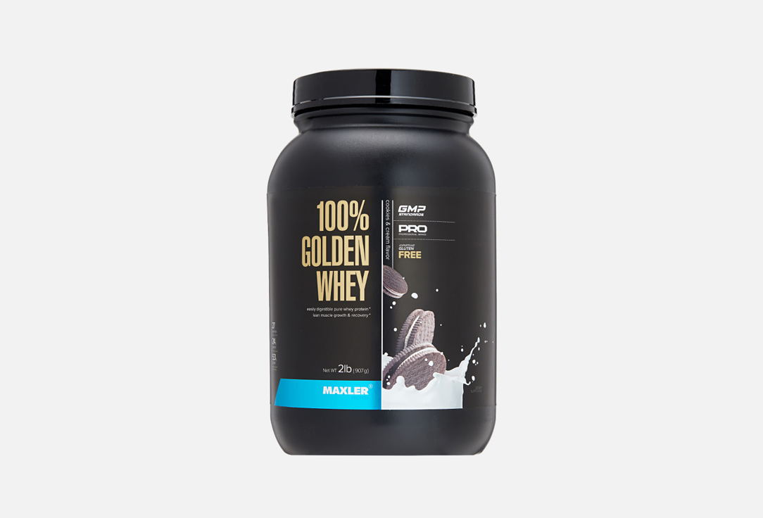 

Протеин сывороточный MAXLER, 100% Golden Pro Печенье и крем 907 г