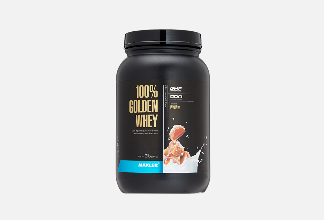 Протеин сывороточный MAXLER 100% Golden Соленая карамель 907 г