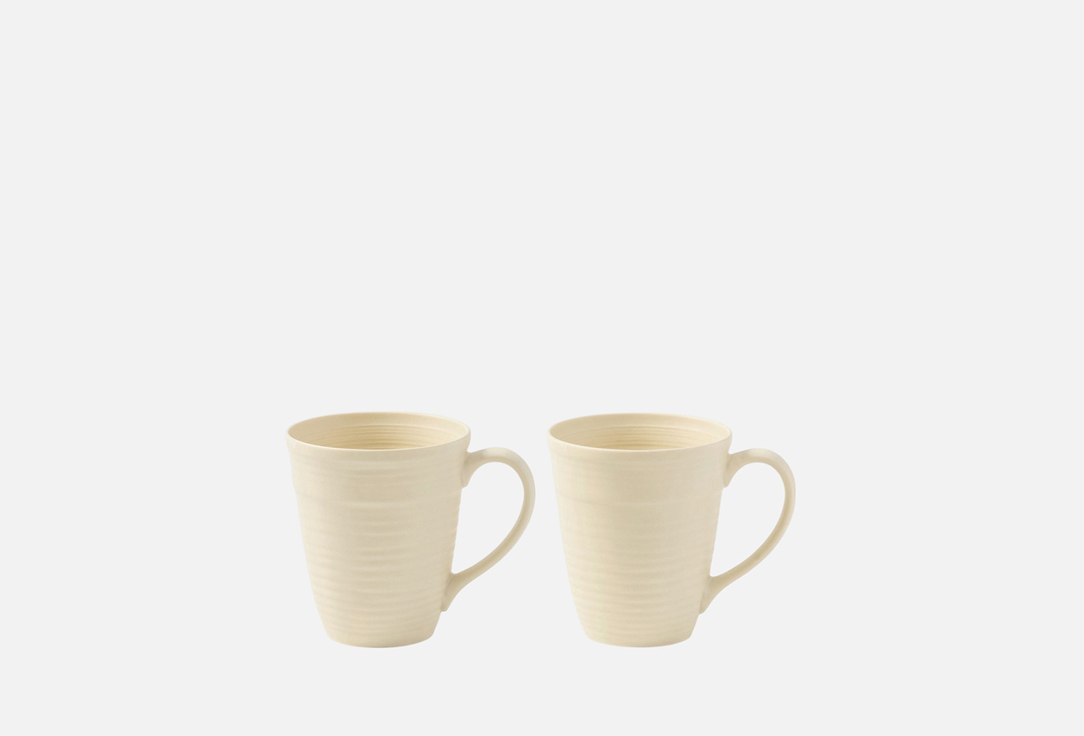 Изображение товара Набор кружек Magistro Jarwah Lugerne 240 мл костяной фарфор стильный серый комплект 2 шт