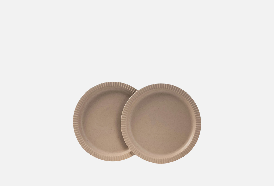 Изображение товара Набор тарелок Magistro Jarwah Lausanne, 25 см, бежевый
