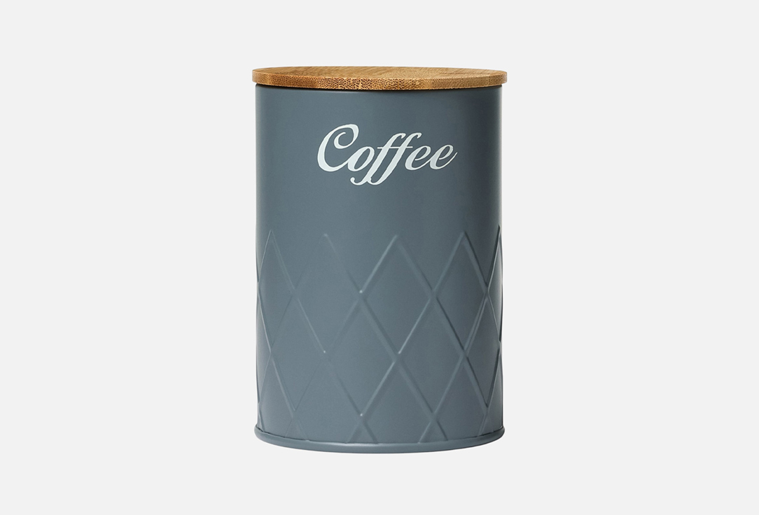 Изображение товара Банка для сыпучих продуктов Magistro Coffee Magistro Graphite, 9,5х13,5 см