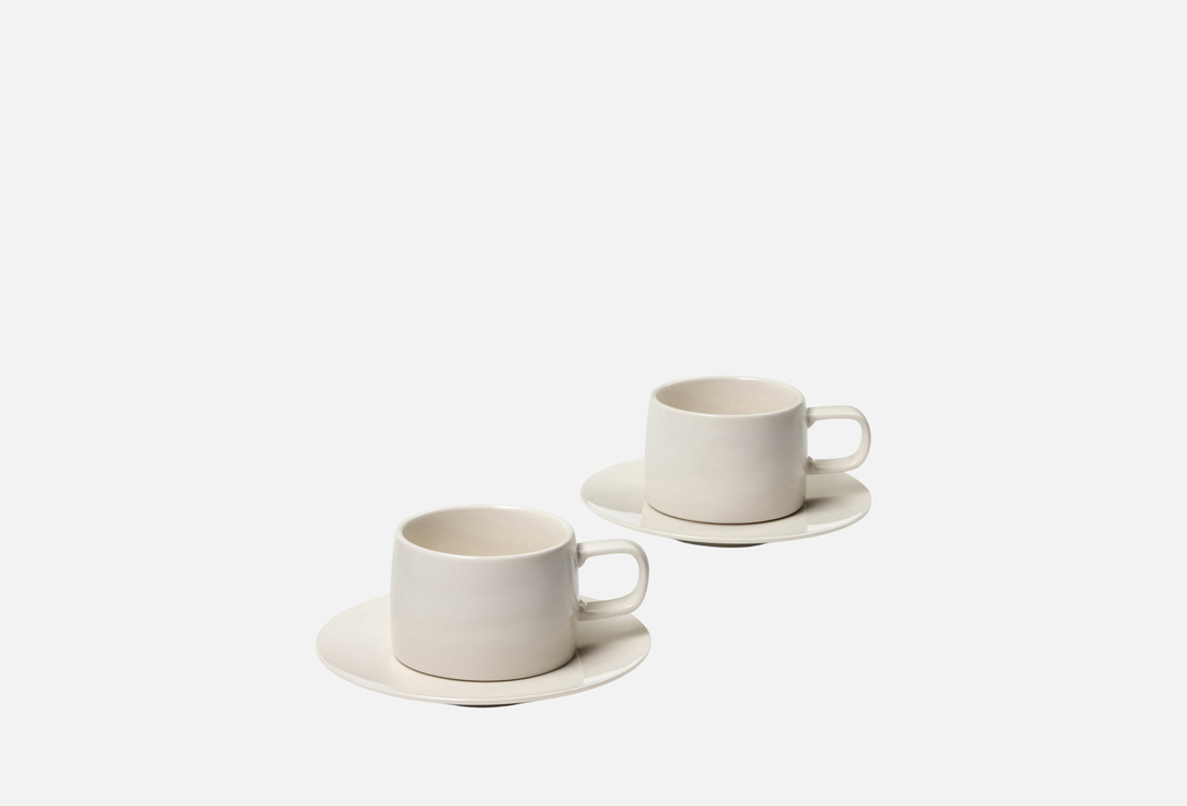 

Набор чайный с блюдцем MAGISTRO, Whitewarm 2 пар