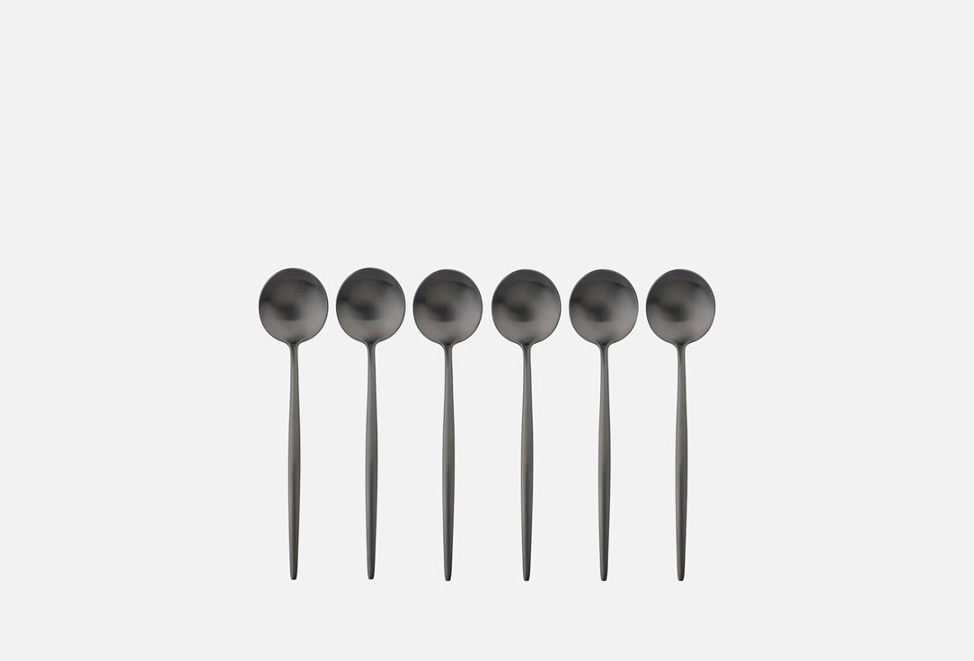 

Набор ложек столовых MAGISTRO, 21,5 см, Фолк, черный 6 шт