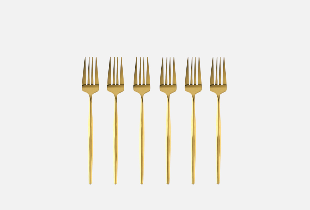 

Набор вилок столовых MAGISTRO, Блинк, золото, 21,5х3 6 шт