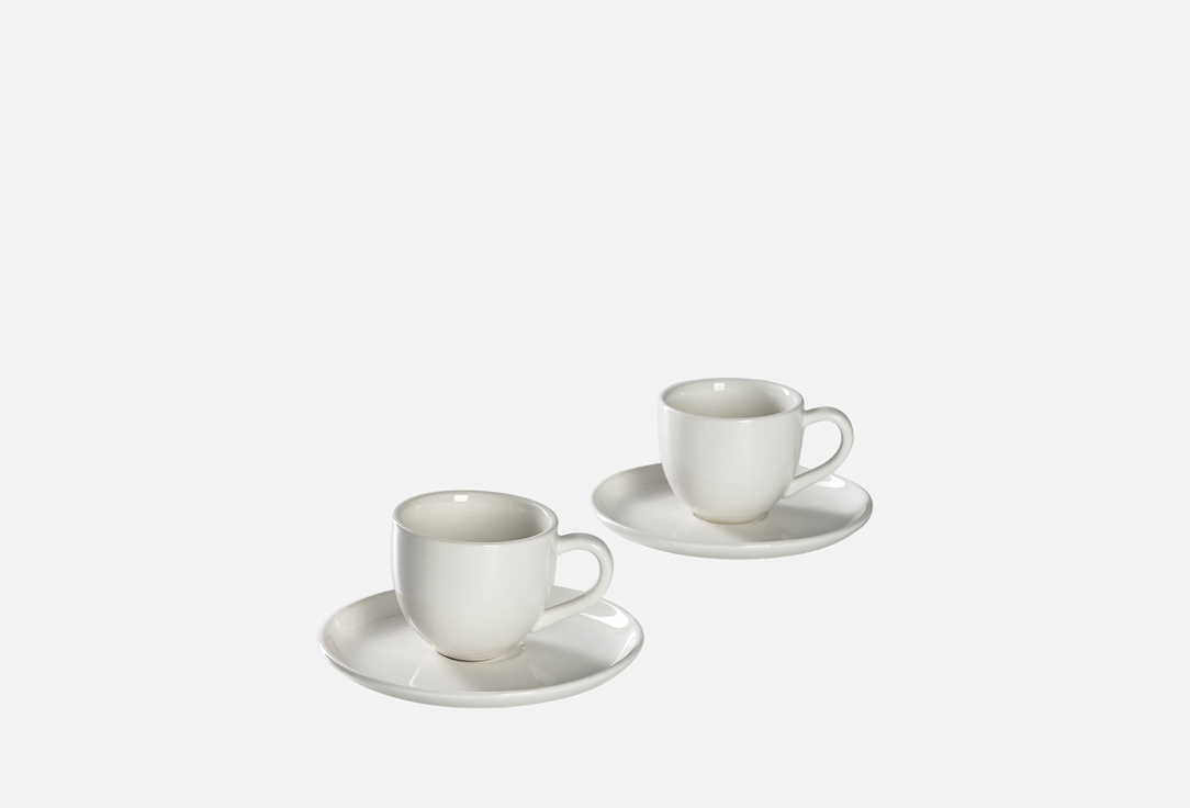 Изображение товара Набор чайный с блюдцами Magistro Mien из ударостойкого фарфора 200 мл