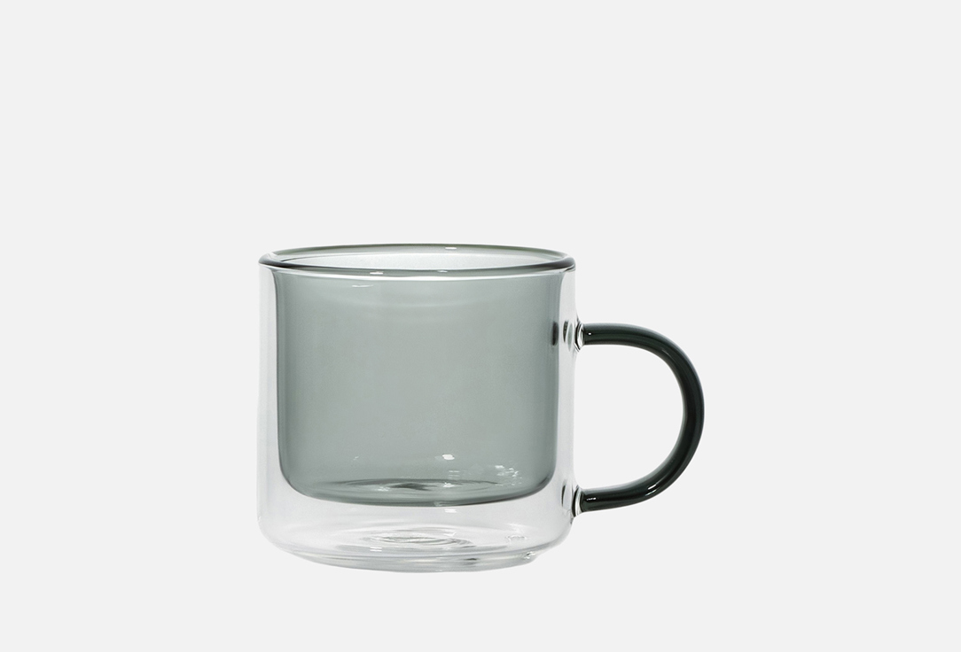 Изображение товара Кружка с двойными стенками Magistro Дуо, 12х8,5х7,7 см, серый