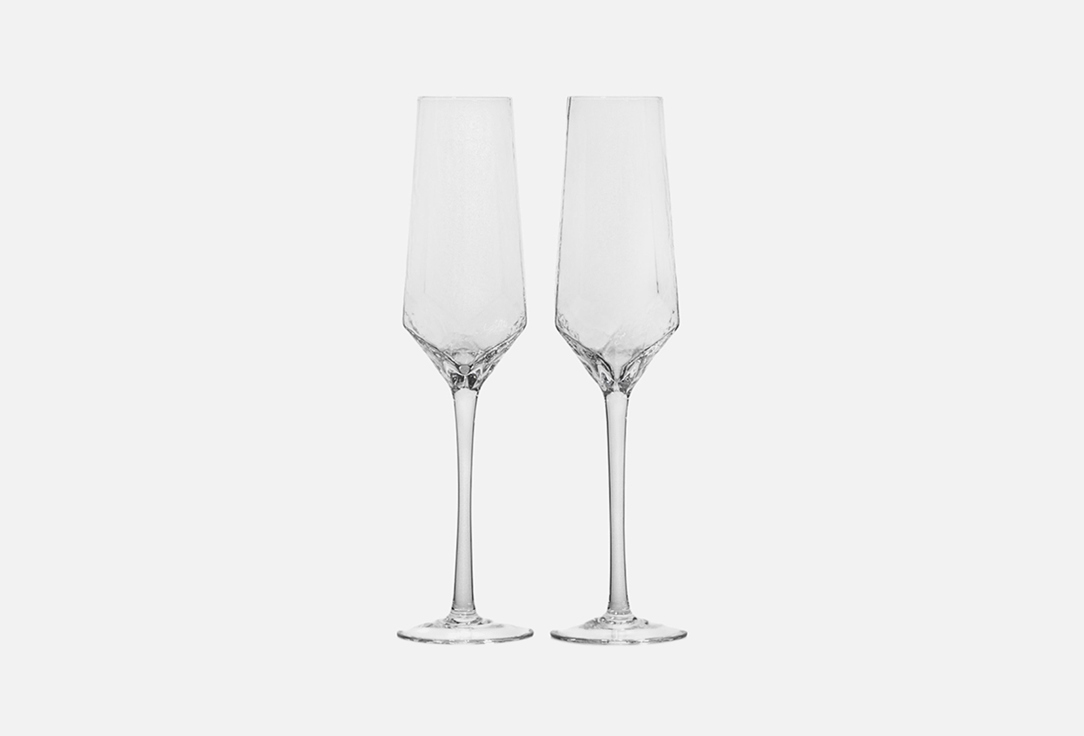 Изображение товара Набор бокалов для шампанского Magistro Дарио 2 шт 180 мл прозрачное стекло
