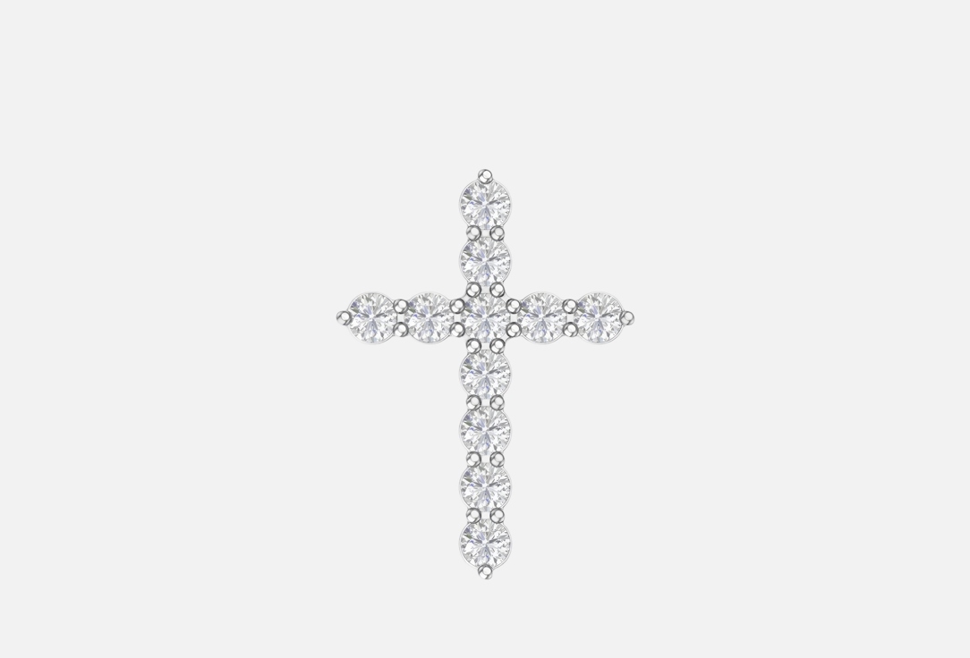 Изображение товара Подвеска серебряная Tosya Крестик с фианитами