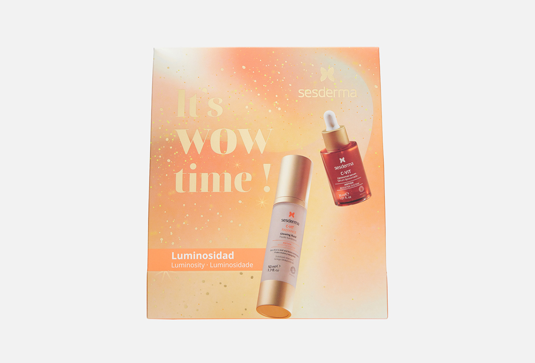 Изображение товара Подарочный набор для ухода за кожей лица Sesderma C-VIT Liposomal serum & Radiance glowing fluid