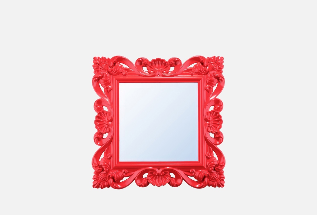 

Зеркало MOROSHKA, Iris, красный, 60x60x2см 1 шт