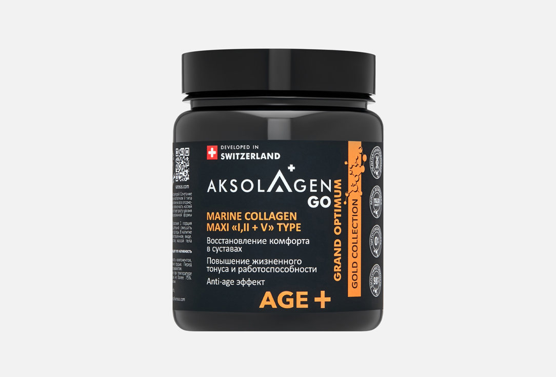 

Морской коллаген AKSOLAGEN, GO I, II, V типа 500 мг в порошке 50 г