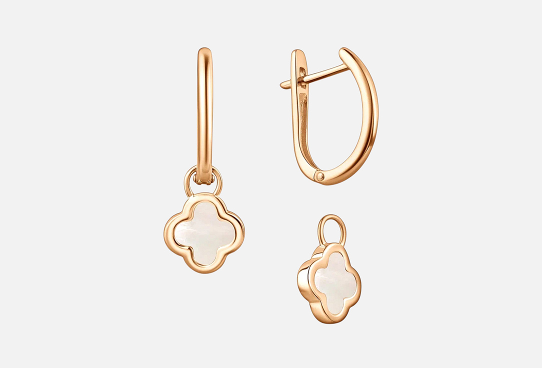 

Серьги серебряные ЗОЛОТО РУССКИХ, Perla cleef 2 шт