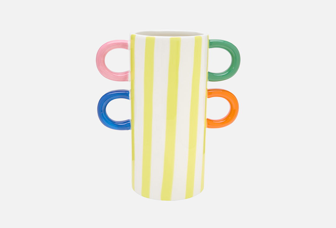 Изображение товара Ваза Que Rico Элиза, Танцующие полоски, 24,5x13,5x27 см