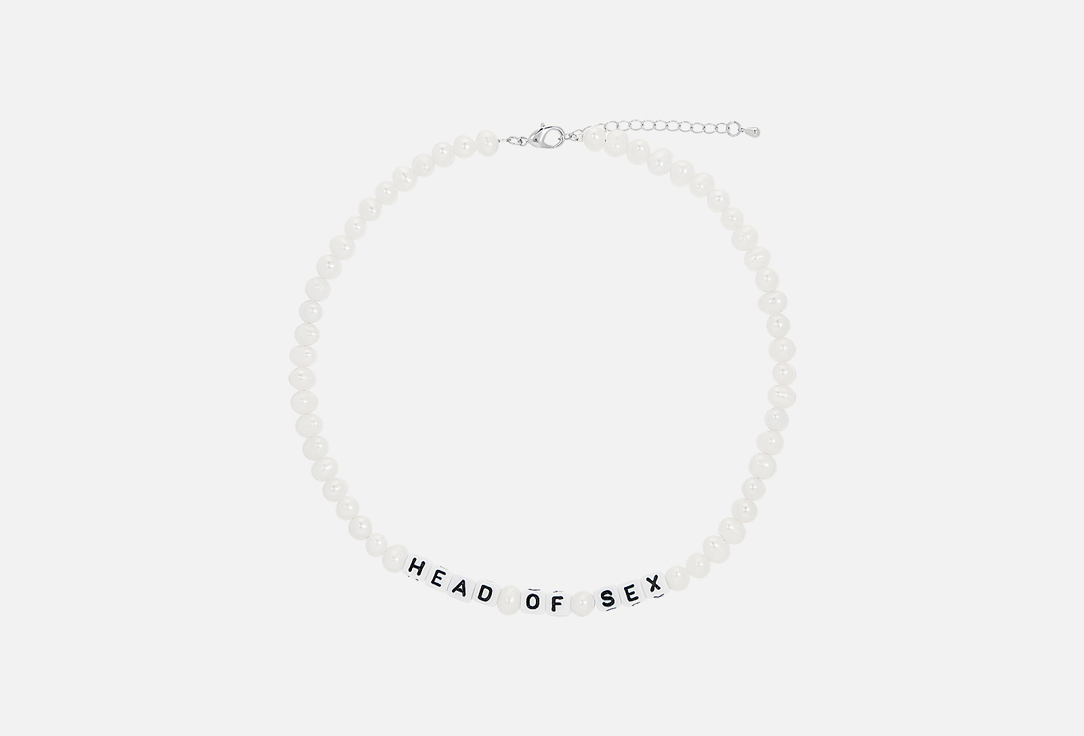 Изображение товара Колье Head of sex из натурального речного жемчуга с родиевым покрытием для женщин