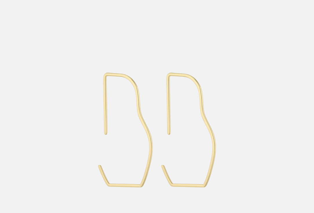 Изображение товара Серебряные серьги Matryoshka Geometry eg с позолотой 925 пробы для женщин