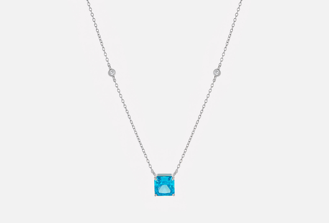 Изображение товара Колье серебряное Fresh Asher Голубой радиант